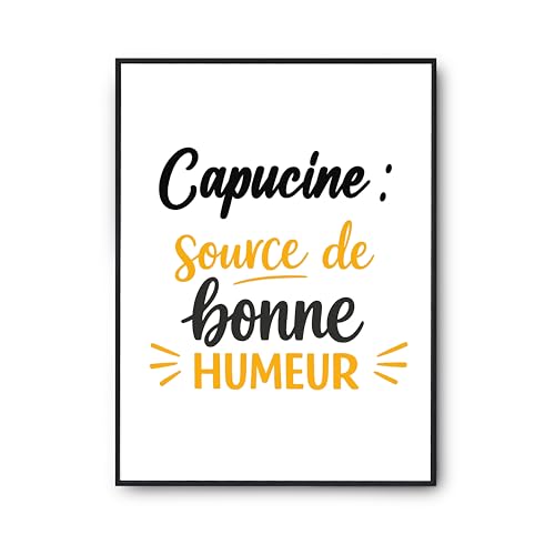 Poster Capucine Otshirt : affiche humour pour une décoration murale de salon