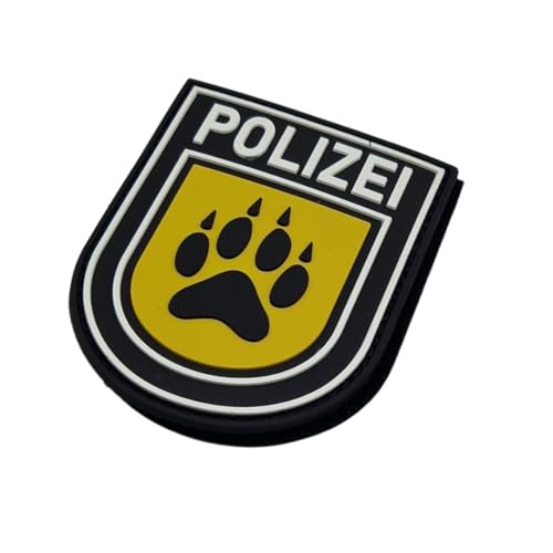 K9 Wappen Rubber Patch mit Klett, Polizei, taktisches Abzeichen, Dienstkleidung, Einsatzweste, Uniform, Hundestaffel