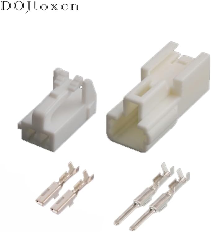 1/5/10/20/Sets 2/3/4/6 Pin Wiring White Scoket Automotive Female And Male Connector 7282-8663 7283-8660 DJ7061Y-0.6-11/21 - (Color: 6p female, Package: 20 sets, Pins: 6p)