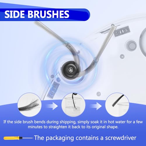 Image of 32 Pcs QV 35A Replacement Accessories Compatible with Roborock Qrevo S Pro /QV 35A / QV 35S Robot Vacuum, 2 Mainbrushes, 6 Scent Tablets, 4 HEPA Filters, 6 Dust Bags, 6 Mop Pads, 6 Side Brushes