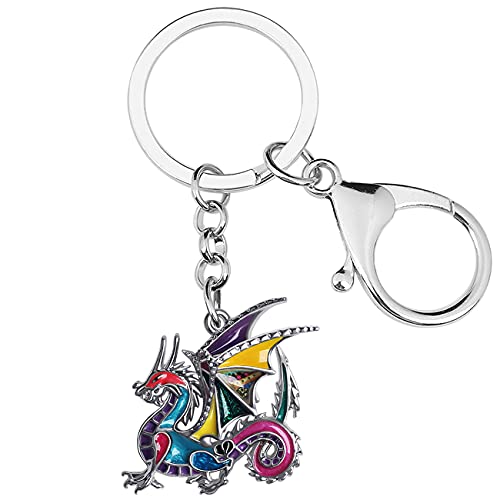 Trouvez vos clés facilement avec le grand porte-clés dinosaure pour sac