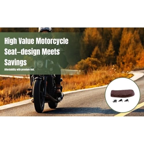 Cojín de asiento plano para motocicleta que mitiga el cansancio retro 5