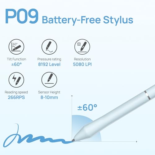 Image of Parblo Drawing Tablet Ninos Q for Android Phone,6.3x4.5 inch Mobile Digital Graphic Tablet with 4 Device switches,5 Shortcut Keys,Battery-Free Stylus,for Android Device,Window,Mac