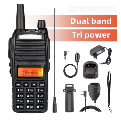 Walkie talkie dual EU82X con doble banda y radio CB de largo alcance 4
