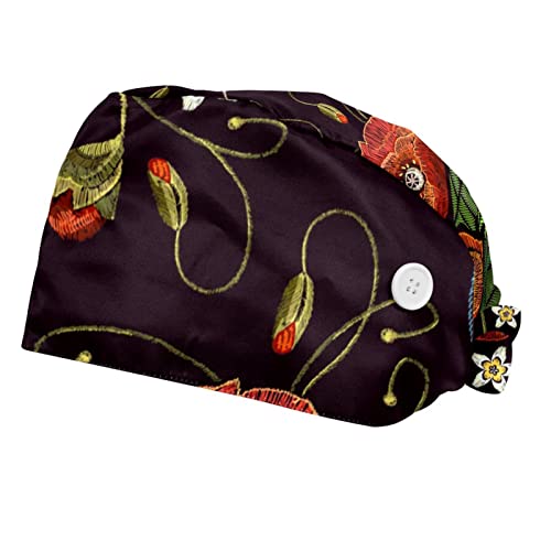 Casquette de travail colibris et fleurs de pavot unisexe lot de 2