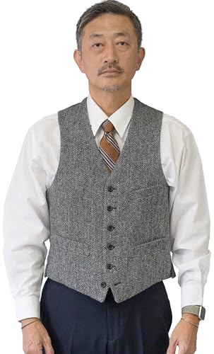 ハリスツイード(HARRIS TWEED) ベスト メンズセーター・ニット・ベスト