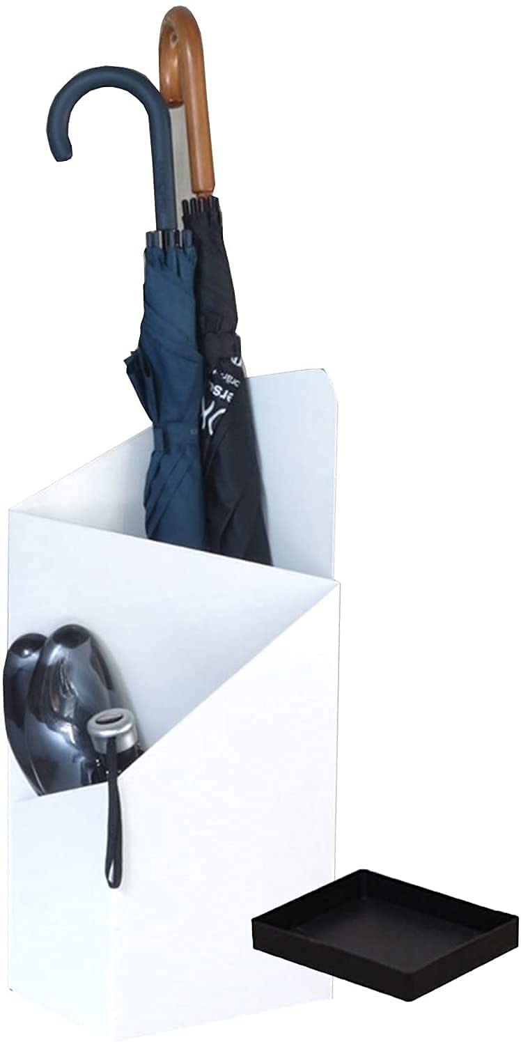 Porte-Parapluie de Grande capacité CHEWYNP avec bac d'égouttage indépendant pour entrée