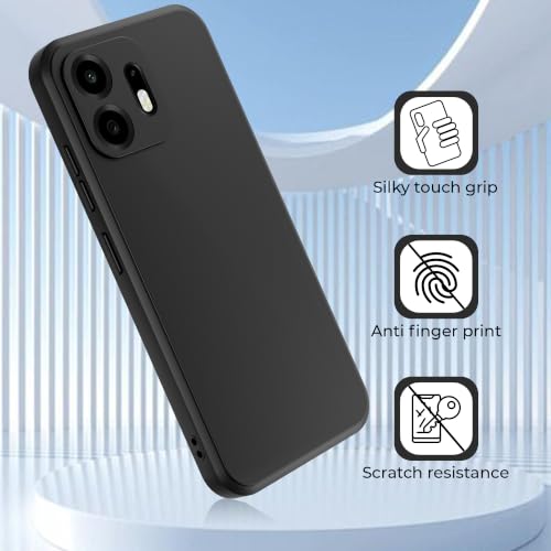 Image of A rtistque Back Cover Case for OnePlus N6 5G | Camera Protection | Shockproof TPU | Stylish Protective Design | Slim Fit | Ultra Matte | OnePlus N6 Back Cover - Black