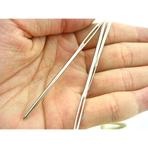 5pcs 7cm Large Eye Metal Blunt Wool Hand Knitting Yarn Needles Binca Cross Stitch Knitting Needle Cover