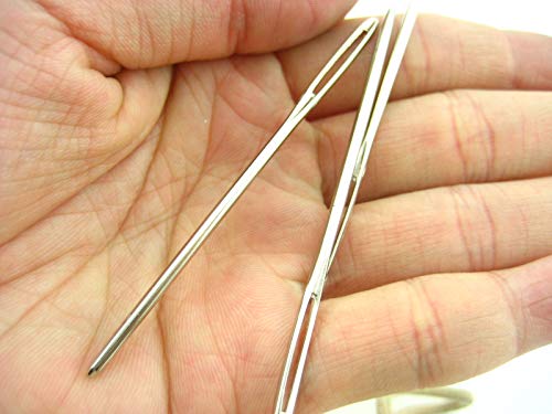 12pcs of 7cm Large Eye Metal Blunt Wool Hand Knitting Yarn Needles Binca Cross Stitch Knitting Needle