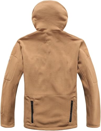 Mens Tactical Hoodies Fall Trendy Fleece Jacket Soft Warm Full Zip Hooded Sweatshirt Outdoor Coats with Pockets3