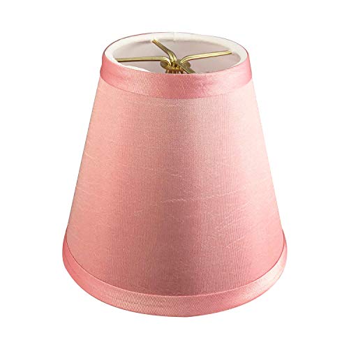 Royal Designs CS-1005-5PNK Clip On Empire Chandelier Lamp Shade, 3" x 5" x 4.5", Pink