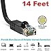 14 Ft (14ft) Cat6 Ethernet Network Patch Cable RJ45 Black