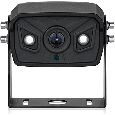Bus Truck Vehicle Backup Cameras Wide View Angle Cab Cam Rearview Reverse Waterproof Night Vision 4 Pin Camera for Travel Trailer/Pickup/Van/Oversize Truck/Fifth Wheel/RV Camper/Motor Home (12-24V) Cover