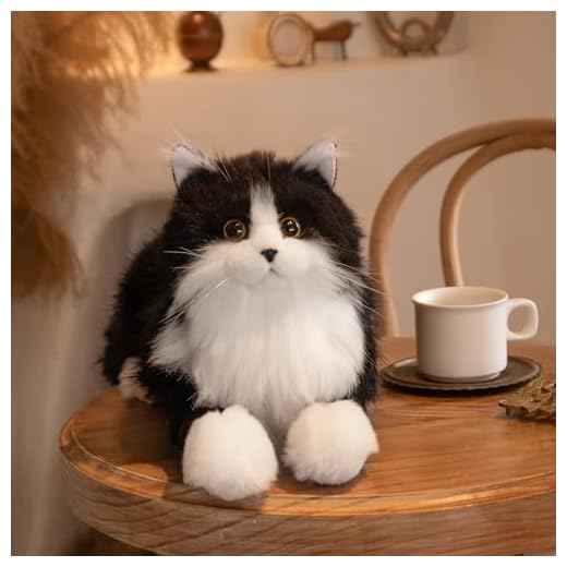 Realistic Handcrafted Cat Plush Toy Companion