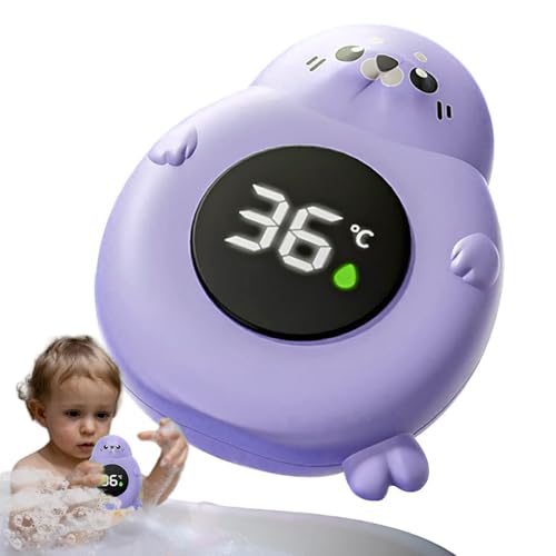 Recopilación de Termómetros para bebidas calientes de esta semana. 44 termometro bañera bebe,termometro digital Pantalla LED,León marino flotante,Muestra con precisión la temperatura del agua de 0 a 99° (Violeta)