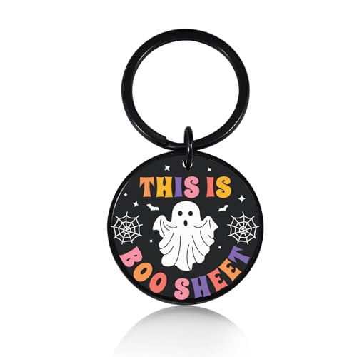 GGOJAGST Stocking Stuffers for Adults Boo Baskets Stuffers for Her Spooky Basket Stuffers for Women Teen Girls Halloween Gifts Cute Stuff for Teen Girls This Is Boo Sheet Christmas Gifts for Women