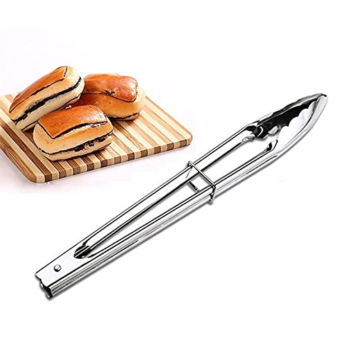 Pinzas para cocinar, Pinzas para Alimentos, Pinzas para cocinar de Acero Inoxidable para Catering, ensaladas, Parrillas, bufé, Pinzas para Servir Tijeras