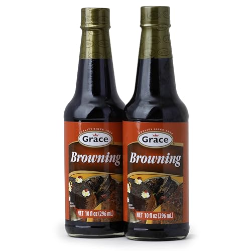Grace Browning Sauce Jamaican 4.8oz - 2 Pack Browning Sauce for Grilling & Baking Jamaican Food - Jamaican Seasoning Sauce for Beef Gravy Vegetarian Gravy Brown Gravy Sauce & Oxtail Seasoning ...