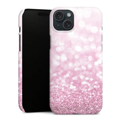 Coque iPhone 15 Plus anti rayures rose paillettes housse de protection