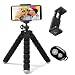 Produktbild Handy Stativ Kamera Stativ iPhone Stativ Flexibel Mini Selfie Stick Stativ Ständer Dreibein Stativ Halter mit Handy Halterung und Bluetooth Fernbedienung für Kamera, iPhone, Samsung Galaxy