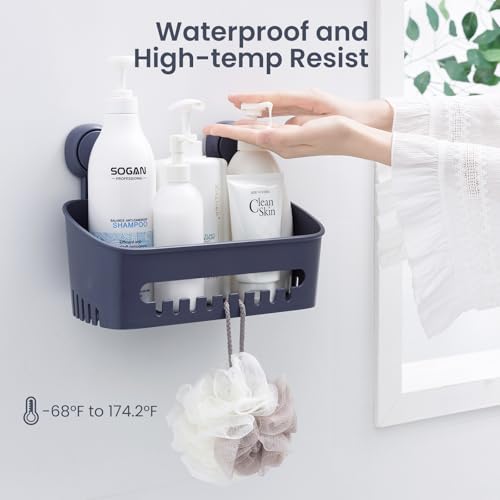Taili Shower Caddy Drill-Free With Vacuum Suction Cup Removable Shower Shelf Storage Basket For Shampoo & Toiletries thumb #5