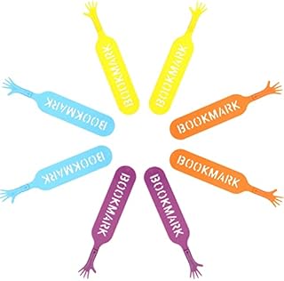 8 Pcs 3D Bookmark Cartoon Hand Bookmarks Cute Bookmarks Colourful Page Clips Funny Silicone Book Marker for Readers, School, Home, Office, Gift