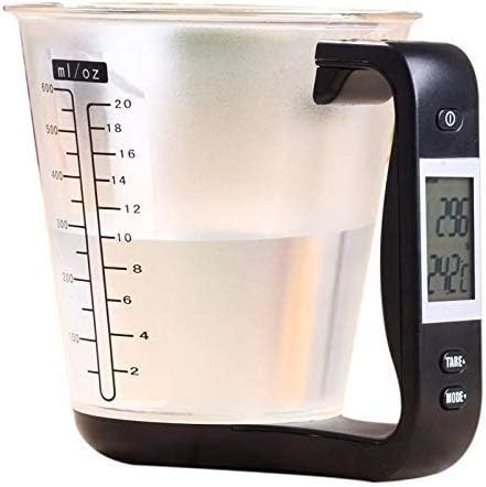 Precision Measurement Measuring Cup Kitchen Scales Digital Beaker Libra Electronic Tool Scale with LCD Display Temperature