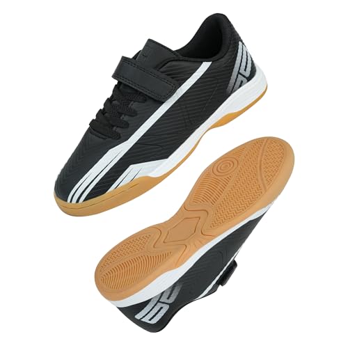 brooman Kids Indoor Soccer Shoes Boys Girls Futsal Soccer Sneakers