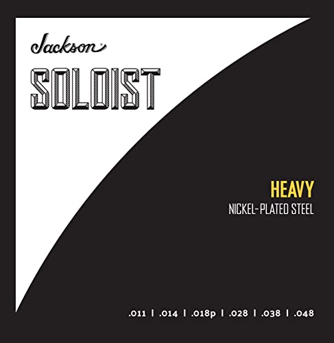 Jackson Soloist Strings Heavy .011-.048 jeu de cordes pour guitare électrique - Les Beatles, Paul McCartney, John Lennon, RIngo Starr, George Harrison Jackson Soloist Strings Heavy .011-.048 jeu de cordes pour guitare électrique