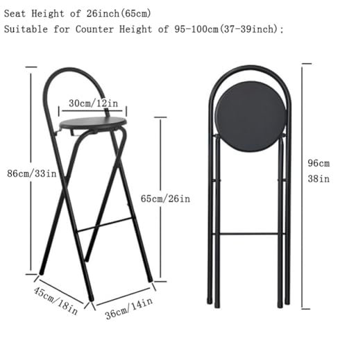 Tabouret de bar pliable : solution gain de place cuisine étroite - 4