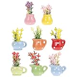 MAJESTE Niedliche Sukkulenten-Kühlschrankmagnete, Pflanzen, Kühlschrankmagnete, künstliche Mini-Magnete for Kühlschrank, 8er-Set, Dekoration, Küche, Whiteboard, Büro, Haus/1026