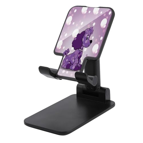 Soporte de teléfono KHAUERBC de caniche morado ajustable para tablets de hasta 13''