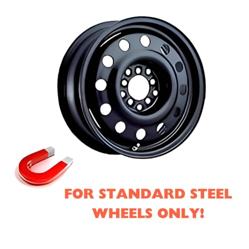 Fuel Rider 14 inch Silver ABS Hubcap Wheel Covers Compatible with 1997-1999 Toyota Camry (Set of 4) Wheelcovers for 14 inch Standard Steel Wheels- Auto Tire Cover Replacement Exterior Cap Cover