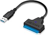 Sh. Câble SATA USB 3.0, Adaptateur USB vers SATA 2,5", Convertisseur SATA vers USB pour Disque Dur SSD HDD 2.5", Lecteur Disque Dur Externe, UASP 5 Gbps, Compatible PC Portable, Ordinateur, Mac, PS - 1