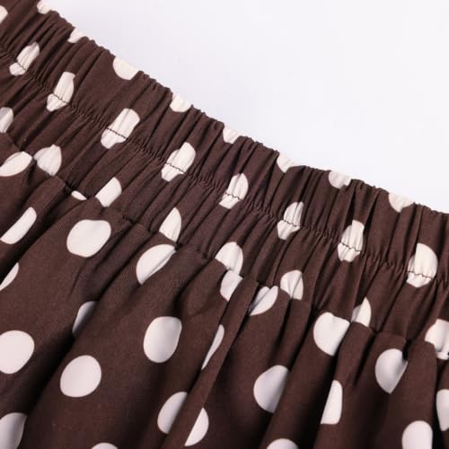 Image of Belle Poque Women's Midi Pleated A-Line Skirts Pockets