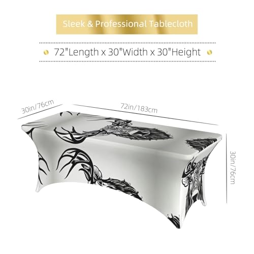 Nappe de table extensible élasthanne 1,8 m imprimé cerf - 7