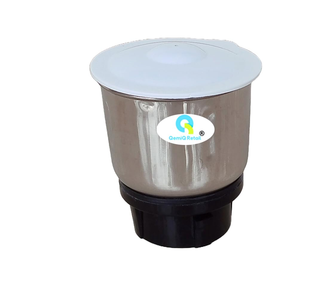 QemiQ Retail®Chutney(Small) jar Compatible with "Bajaj" Mixer Grinder Models Like GX15, GX10, GX10 DLX, Rex 500, Hexagrind, Platini PX7..-image-10