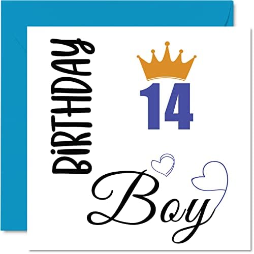 18th Birthday Card for Men - Birthday Boy - Happy Birthday Cards for 18 Year Old Man Son Brother Grandson Cousin Friend Nephew, 145mm x 145mm Eighteen Eighteenth Bday Greeting Cards Gift