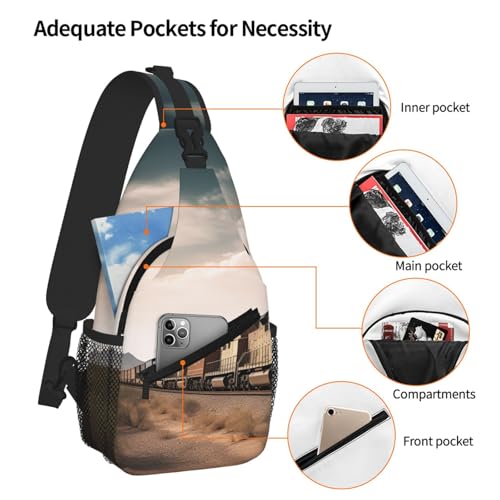 Sling Bag para Hombre y Mujer, mochila cruzada urbana miniatura 5