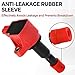 Pindex 4 Pack UF581 Ignition Coils and Iridium Spark Plugs Coil Pack Kits Compatible with 2007 2008 Honda Fit 1.5L L4 30520PWC501 UF581 5C1635 E1081 521872 IC661 30520PWC003 2007 2008