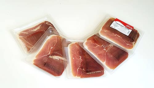 ESCAMEZ - Pack de 5 bandejas de 500 Gramos de Jamón Curado en Sobres Loncheado al Vacío (Total de 2,5 Kg), Curación Natural, El Castellar, Origen España Cover