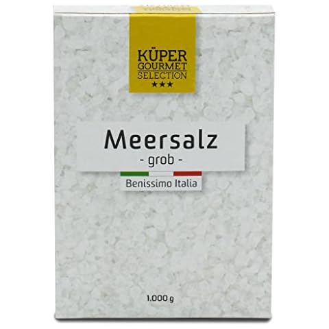 Grobes Meersalz | Küper Selection | aus Italien | 1000g | 100% Natürlich | zum Würzen und Verfeinern von Gerichten Cover