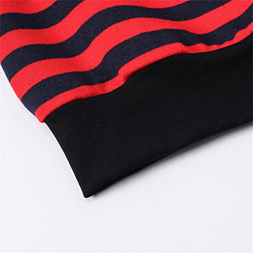 Toddler Warm Sweater Toddler Kids Girls Boys Long Sleeve Basic T Shirt Casual Stripe Prints Sweatershirt Tops3