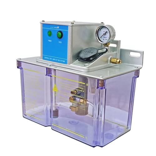 JDL2 4L Resistance Electric Motor Oil Lubrication Pump, Gear Pump, for Centralized Lubrication(110V,No Pressure Switch)