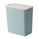 shlutesoy Mini Solid Color Desktop Dustbin Trash Can Kitchen Worktop Rubbish Holder Bin