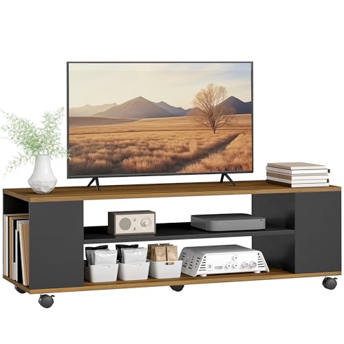 HOMCOM Mueble de TV con Ruedas