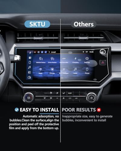 SKTU 2027 Chevy Bolt Screen Protector 11.3 Inch for 2027+ Chevrolet Bolt EV (LT/RS) 11.3-Inch Navigation Screen 2027 Chevy Bolt Accessories Screen Protective Film Tempered Glass [9H Hardness, Ultra HD — view 6