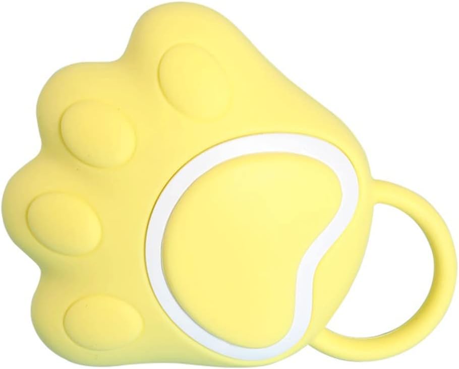 Dog Combs Pet Dog Bath Brushes Silicone Massage Shampoo Dispenser Portable Dog Cat Shower Brush Pet Grooming Cleaning Tools Pet Accessory(Yellow)