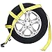 Robbor Tow Dolly Basket Straps with Flat Hook Heavy Duty Car Dolly Straps Universal Fit Most 14
